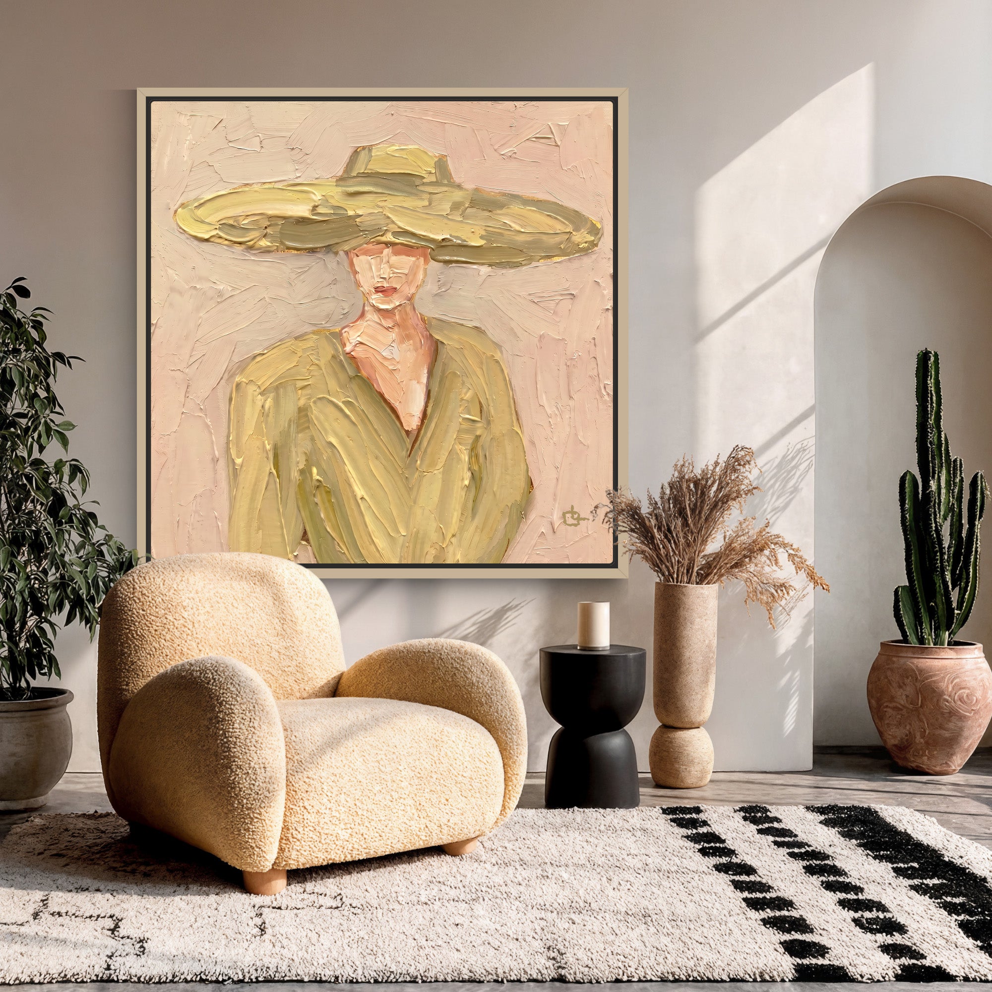 Blind Muse Golden Butter Wall Art Canvas Print image 1