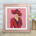 Blind Muse Original Painting Wall Art 8"x8" image 3