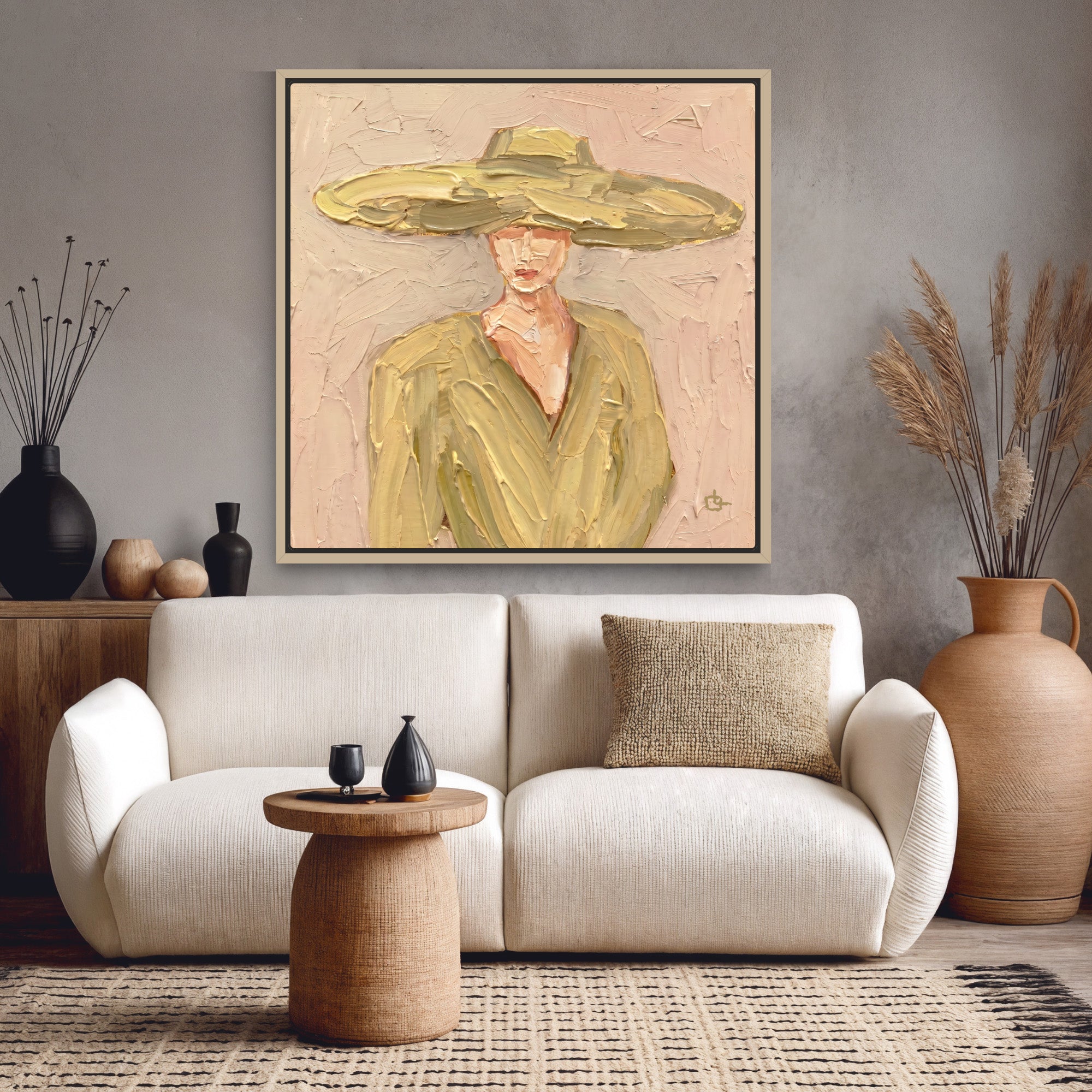 Blind Muse Golden Butter Wall Art Canvas Print image 2