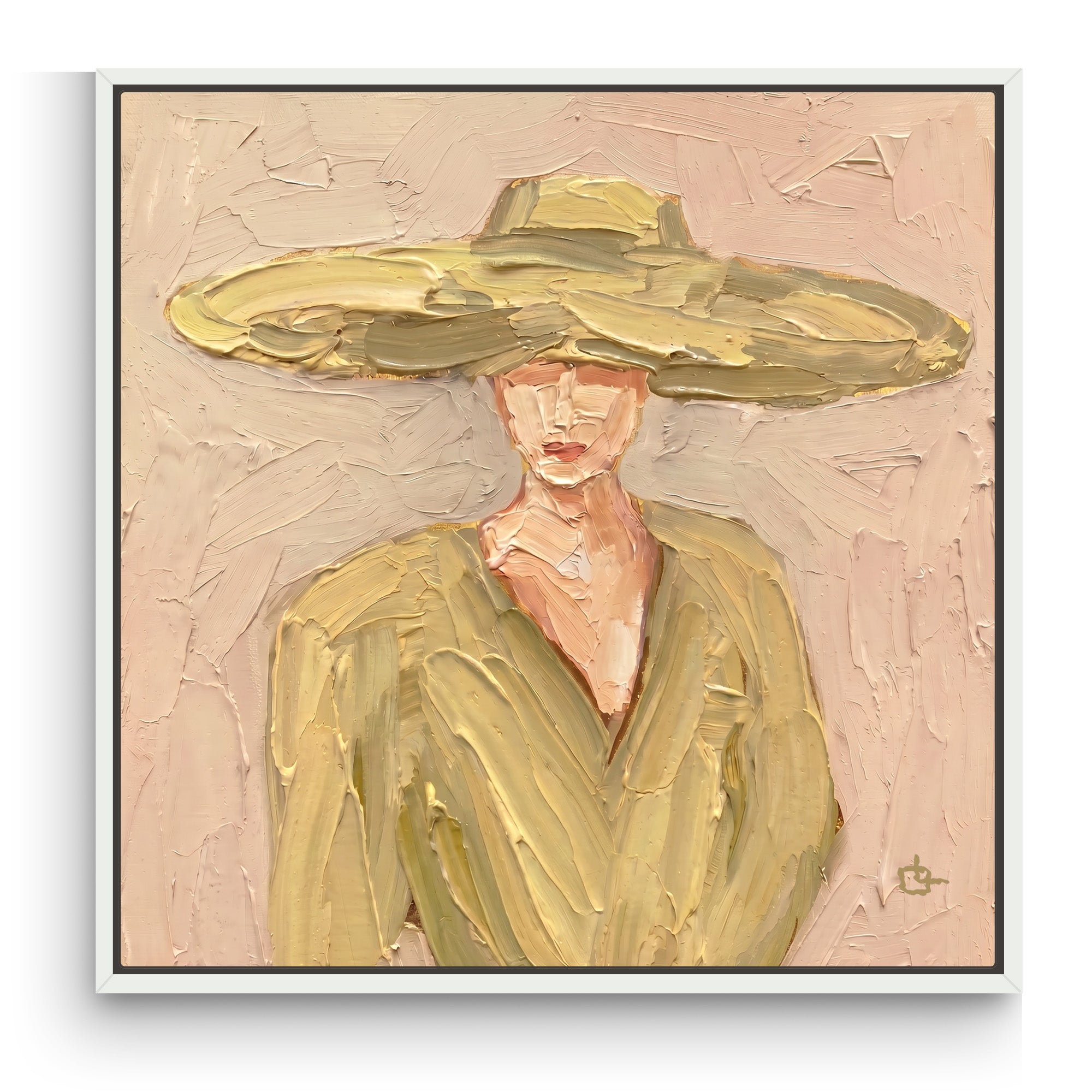 Blind Muse Golden Butter Wall Art Canvas Print image 0