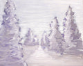 Wilderness Ridge Pines Original Painting Wall Art image 0