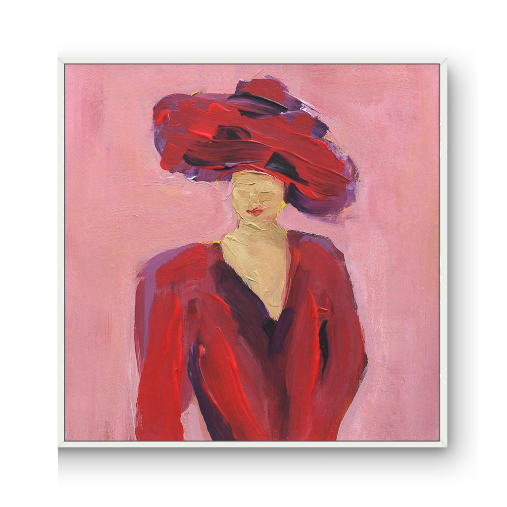 Blind Muse Original Painting Wall Art 8"x8" image 2