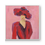 Blind Muse Original Painting Wall Art 8"x8" image 2