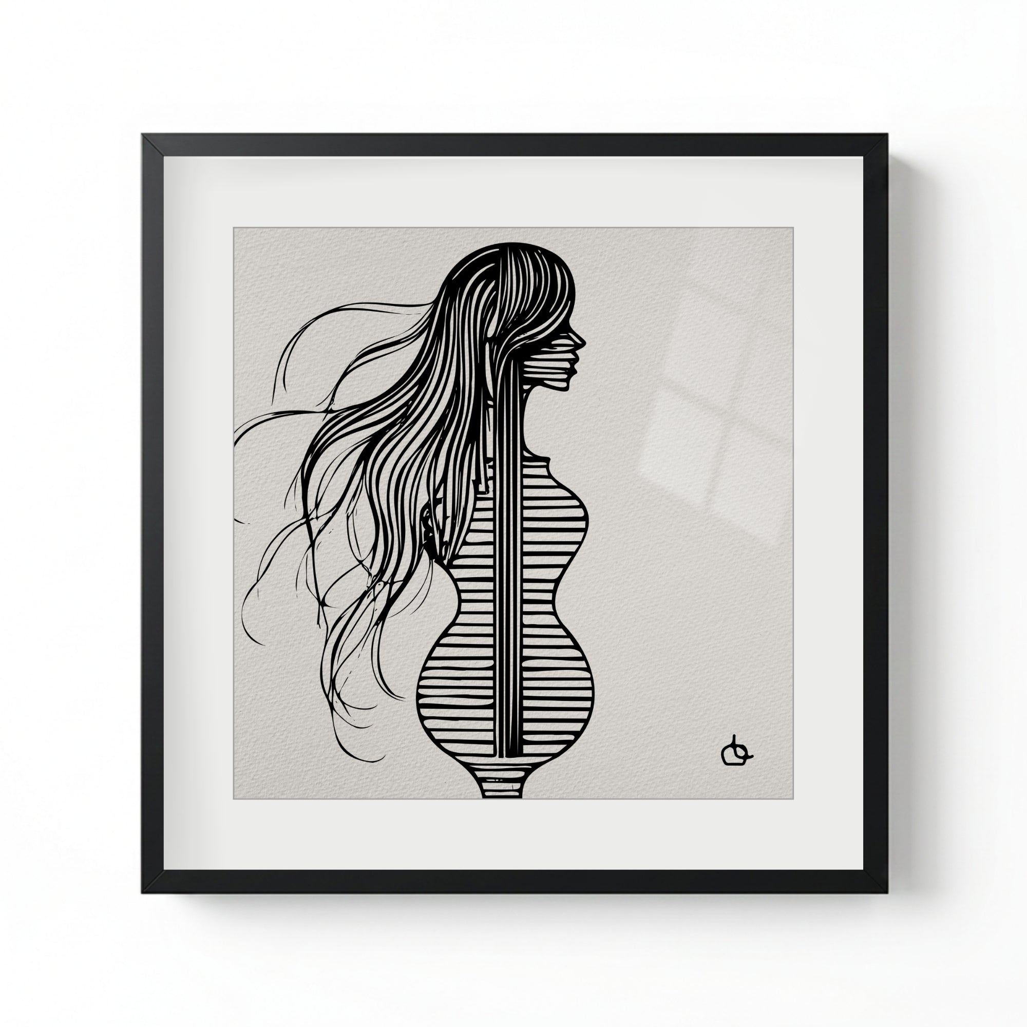 Groupie Girl Wall Art Fine Art Print