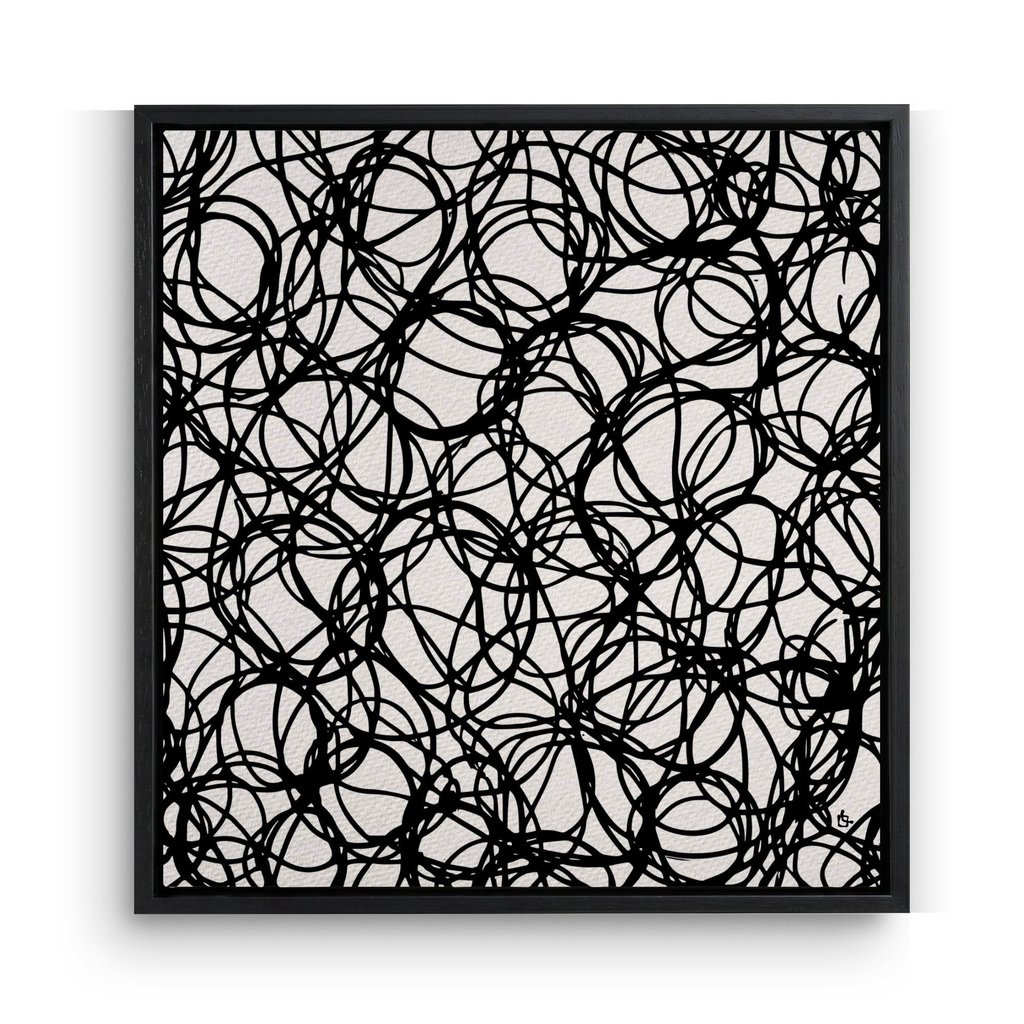 Abstract Microphone Cables Wall Art Canvas Print