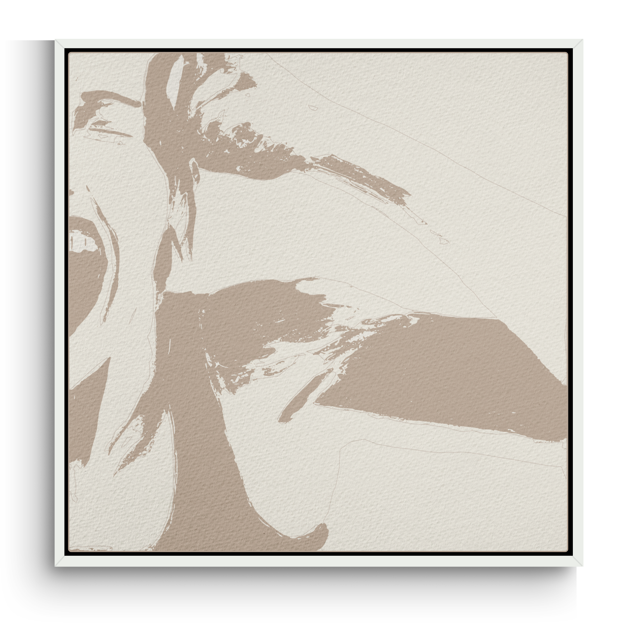 Bali Brown Baritone Wall Art Canvas Print
