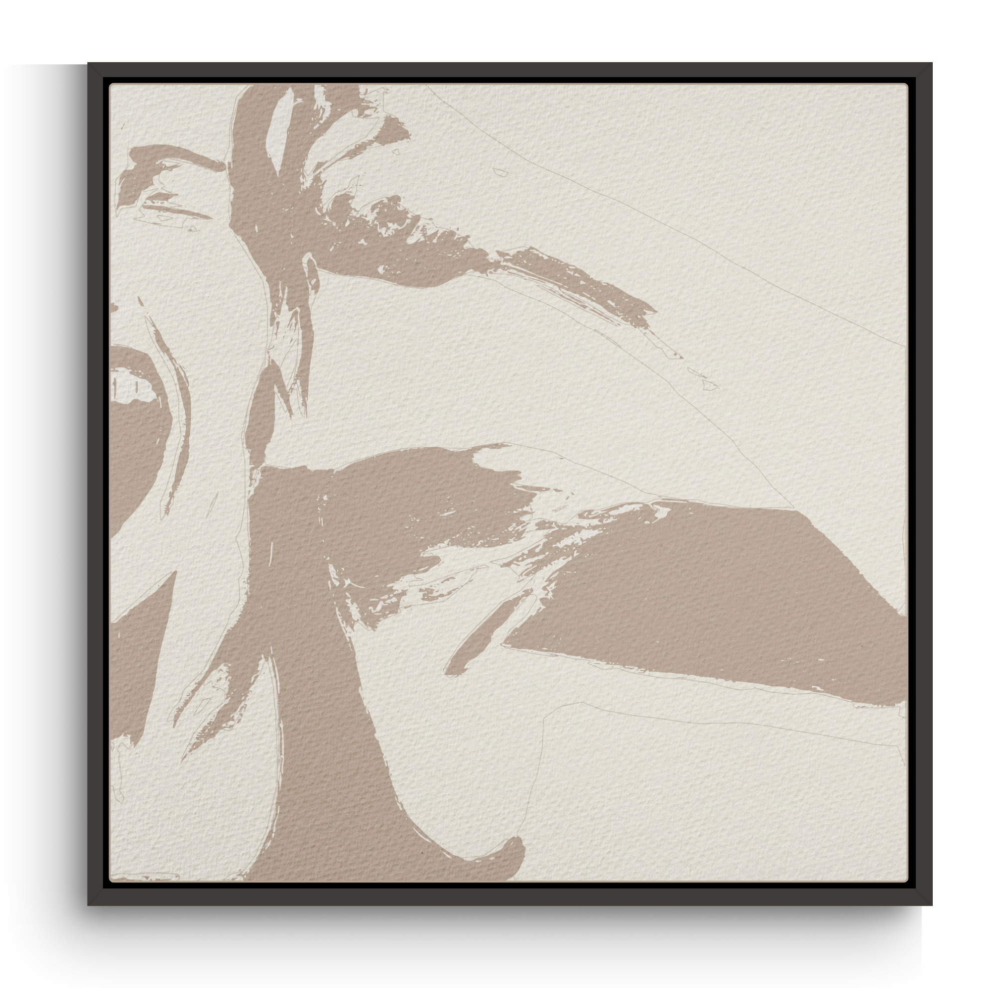 Bali Brown Baritone Wall Art Canvas Print
