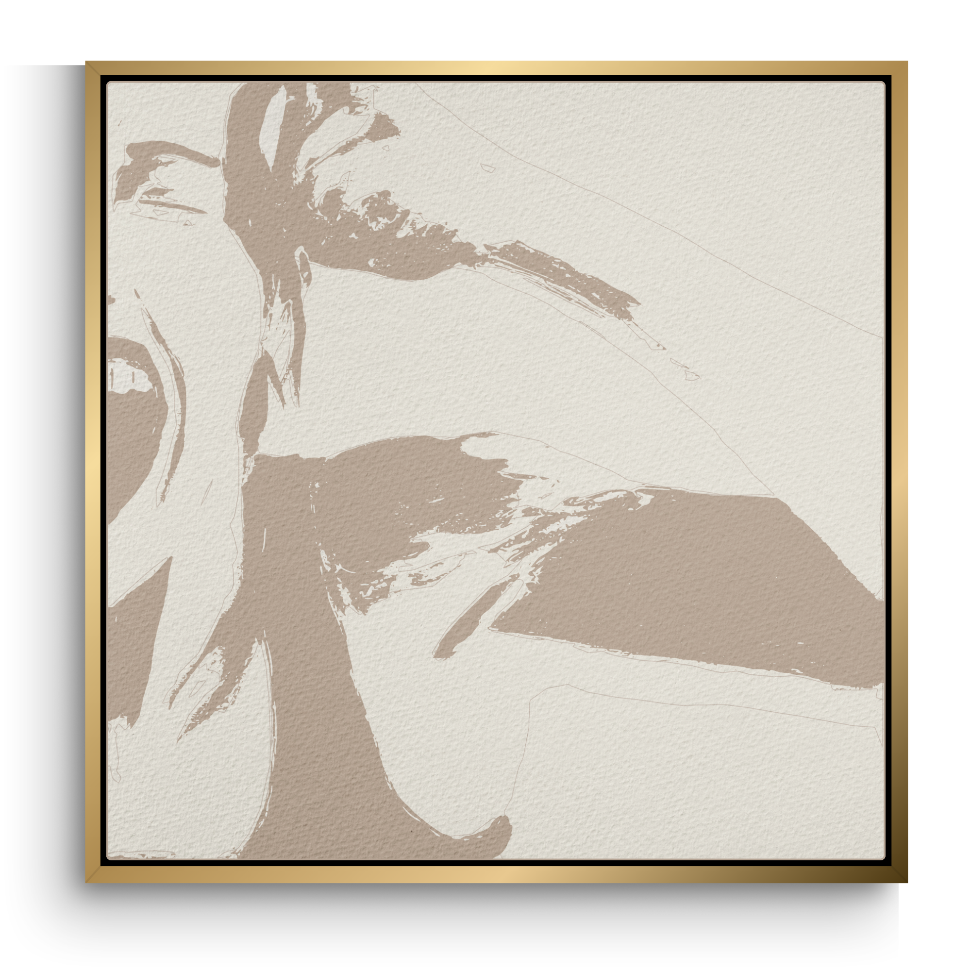 Bali Brown Baritone Wall Art Canvas Print
