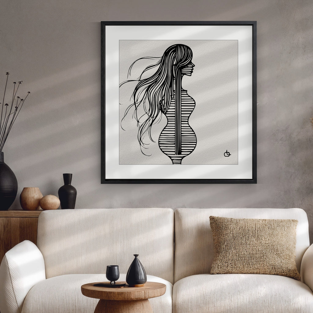 Groupie Girl Wall Art Fine Art Print