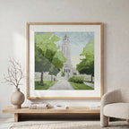 Nebraska State Capitol Wall Art Framed Fine Art Print