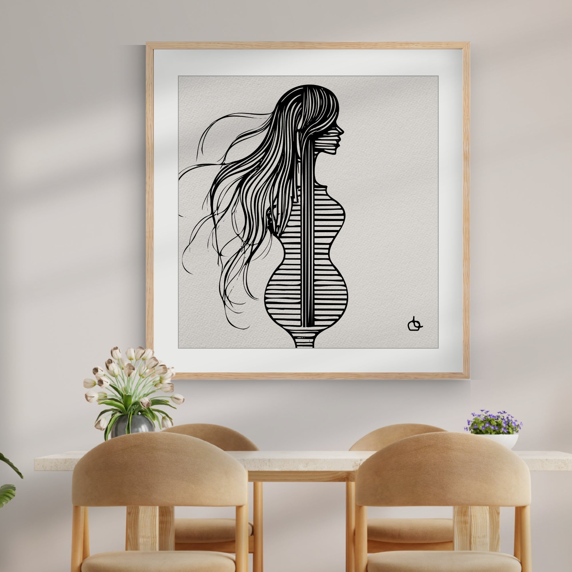 Groupie Girl Wall Art Fine Art Print