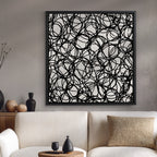 Abstract Microphone Cables Wall Art Canvas Print