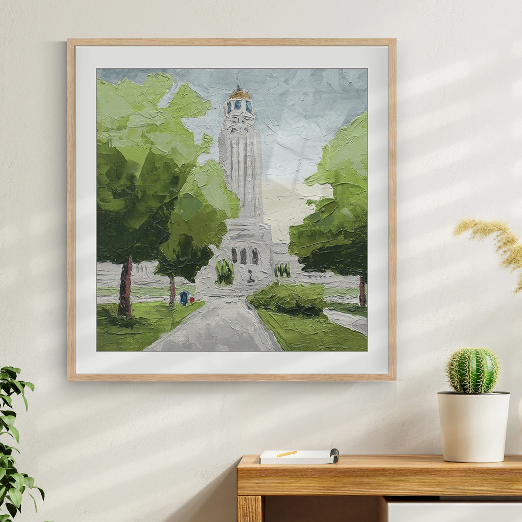 Nebraska State Capitol Wall Art Framed Fine Art Print