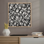 Abstract Microphone Cables Wall Art Canvas Print