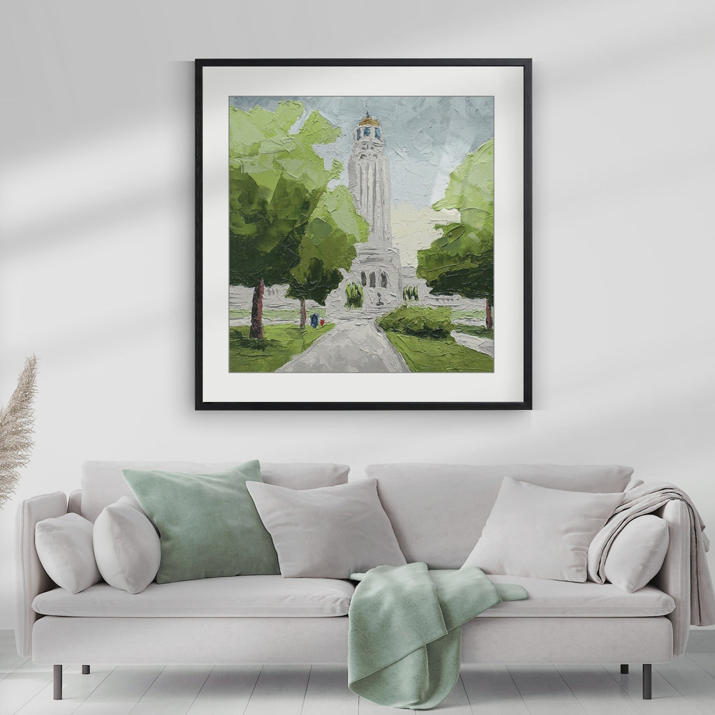 Nebraska State Capitol Wall Art Framed Fine Art Print