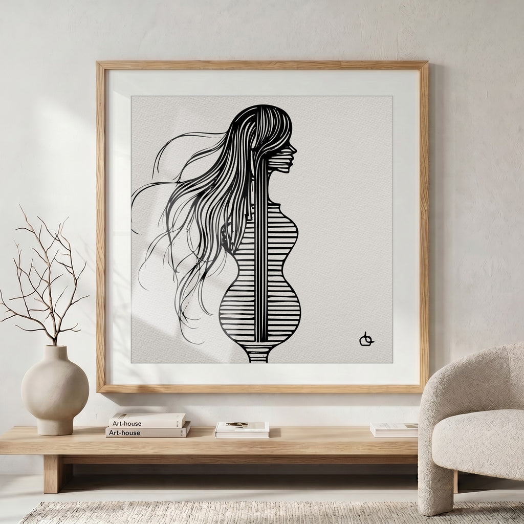 Groupie Girl Wall Art Fine Art Print