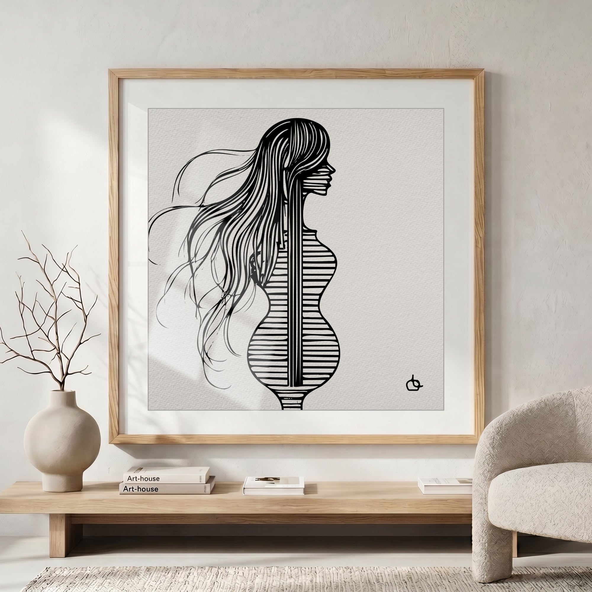 Groupie Girl Wall Art Fine Art Print