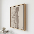 Baby Mama Bali Brown Wall Art Canvas Print