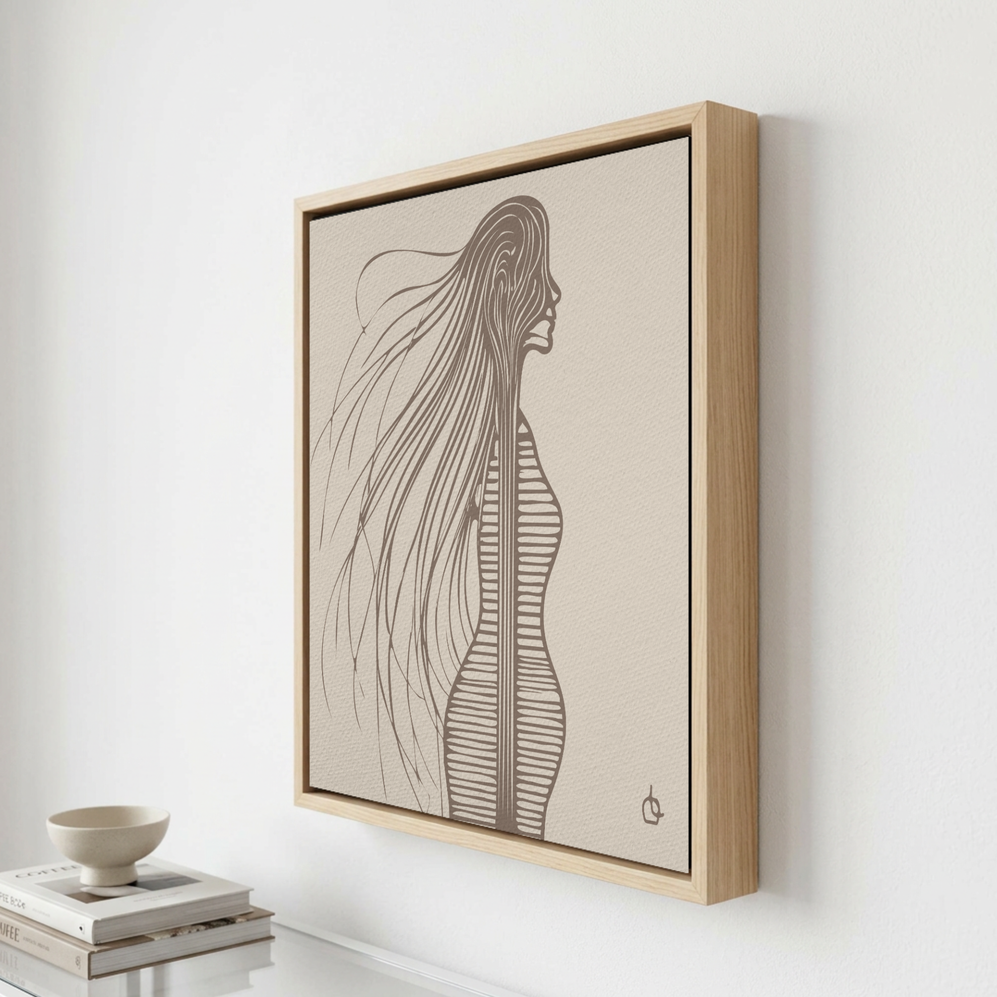 Baby Mama Bali Brown Wall Art Canvas Print