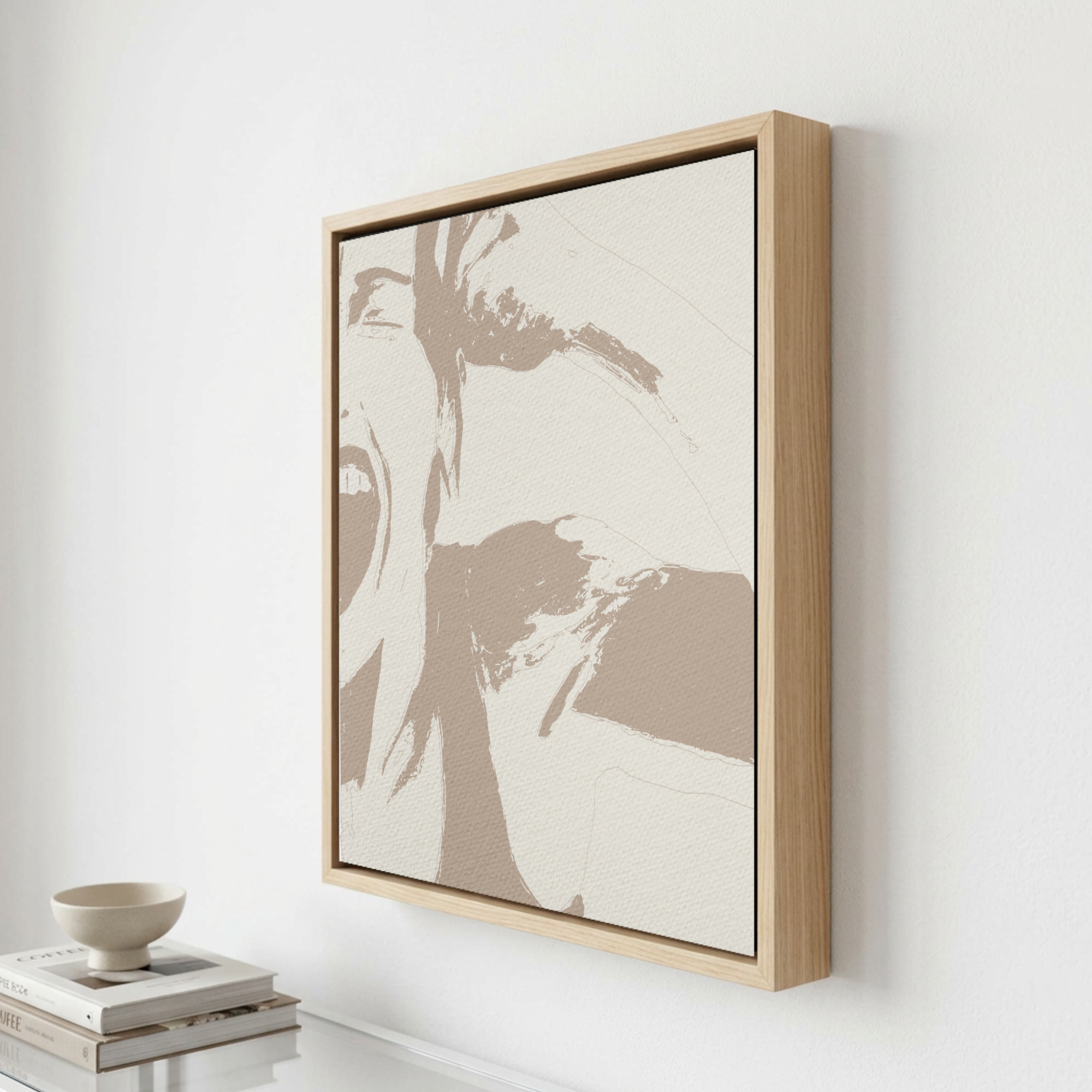 Bali Brown Baritone Wall Art Canvas Print