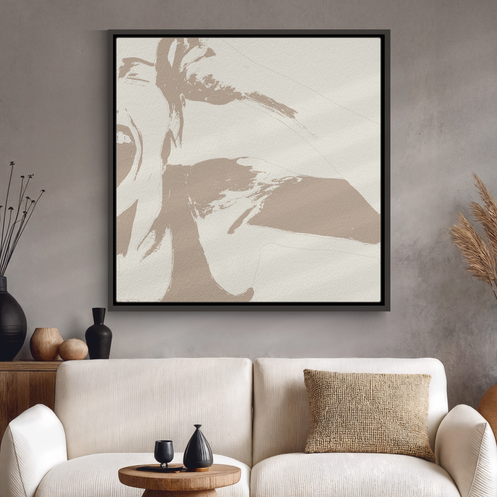 Bali Brown Baritone Wall Art Canvas Print