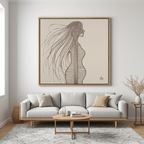 Baby Mama Bali Brown Wall Art Canvas Print