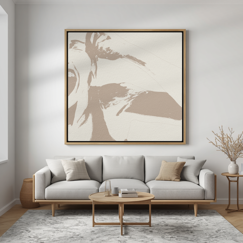 Bali Brown Baritone Wall Art Canvas Print
