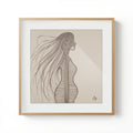 Baby Mama Bali Brown Wall Art Fine Art Print
