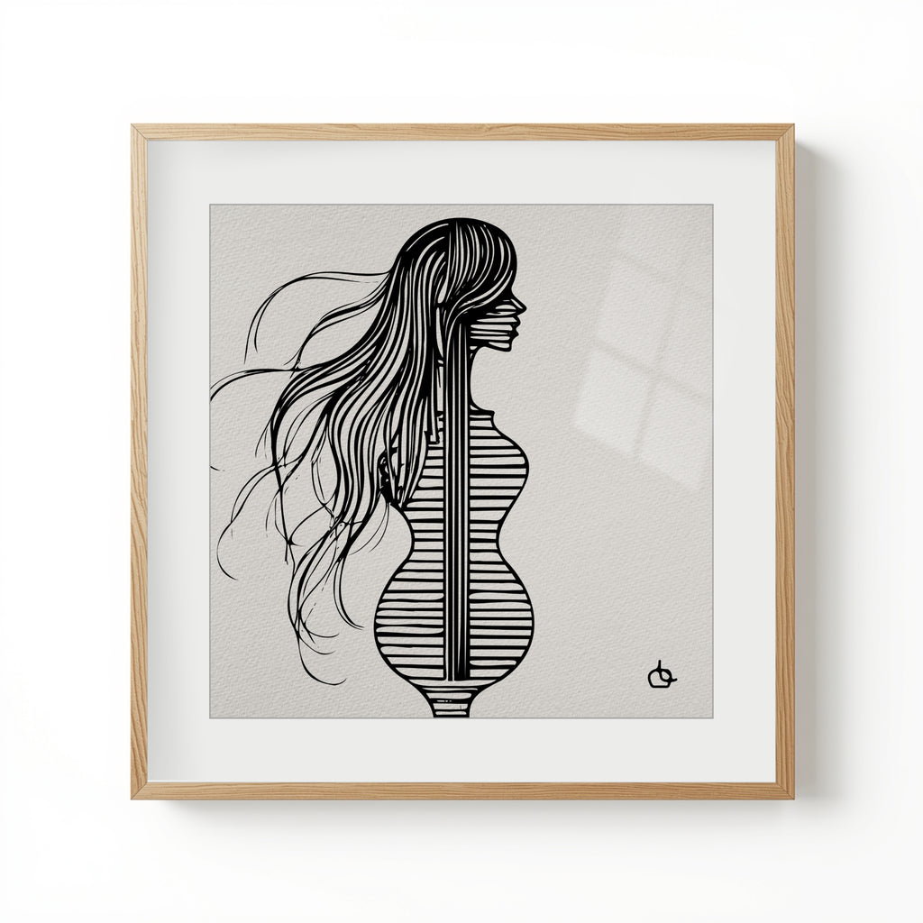 Groupie Girl Wall Art Fine Art Print