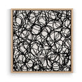 Abstract Microphone Cables Wall Art Canvas Print