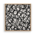Abstract Microphone Cables Wall Art Canvas Print