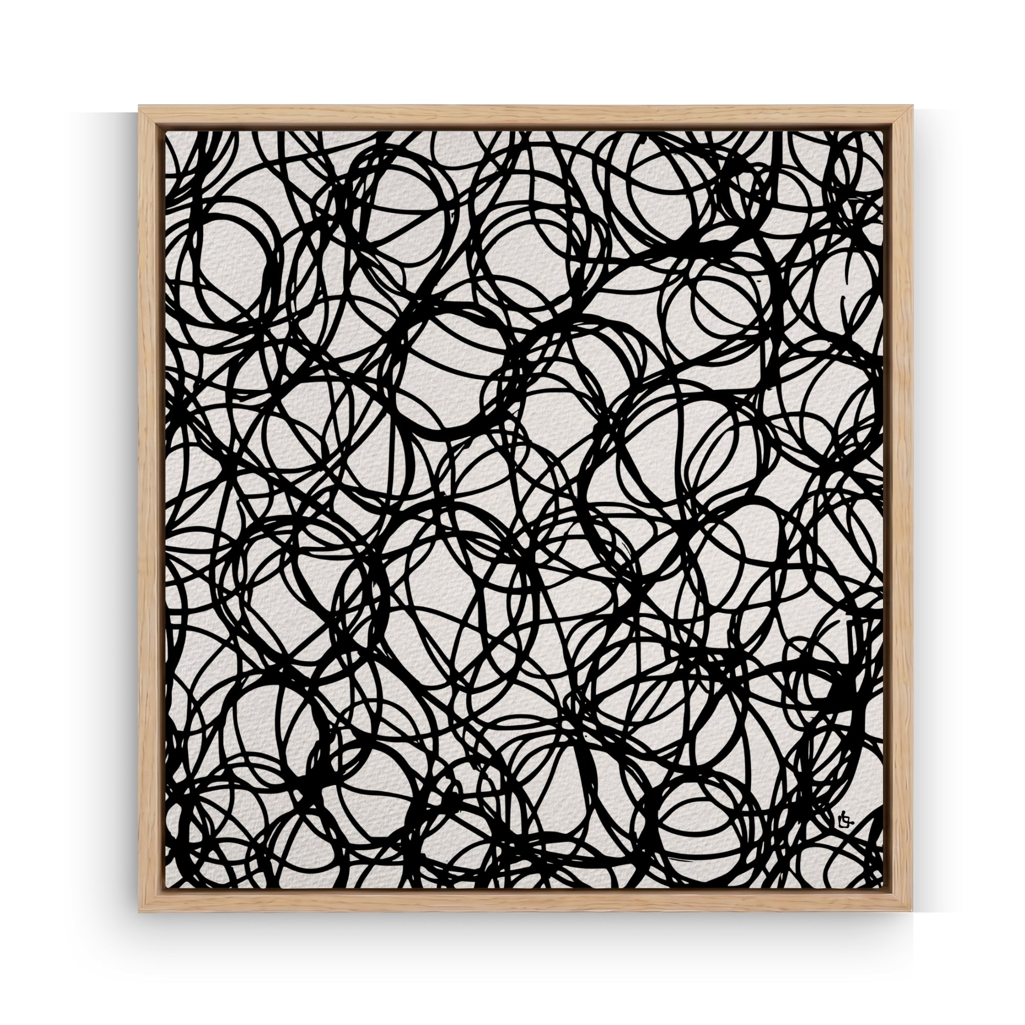 Abstract Microphone Cables Wall Art Canvas Print
