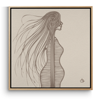 Baby Mama Bali Brown Wall Art Canvas Print