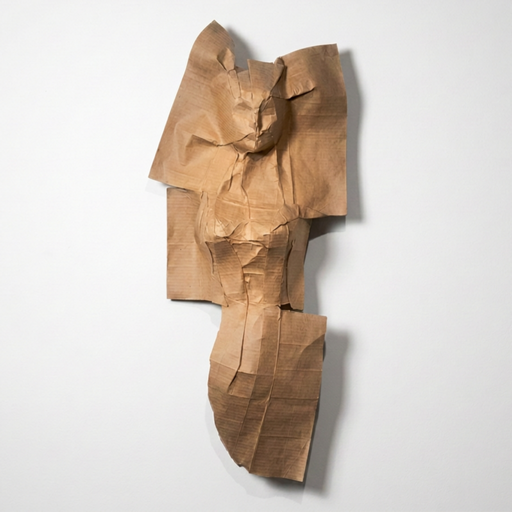 Mut Origami Cardboard Sculpture