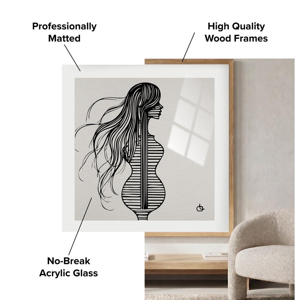 Groupie Girl Wall Art Fine Art Print