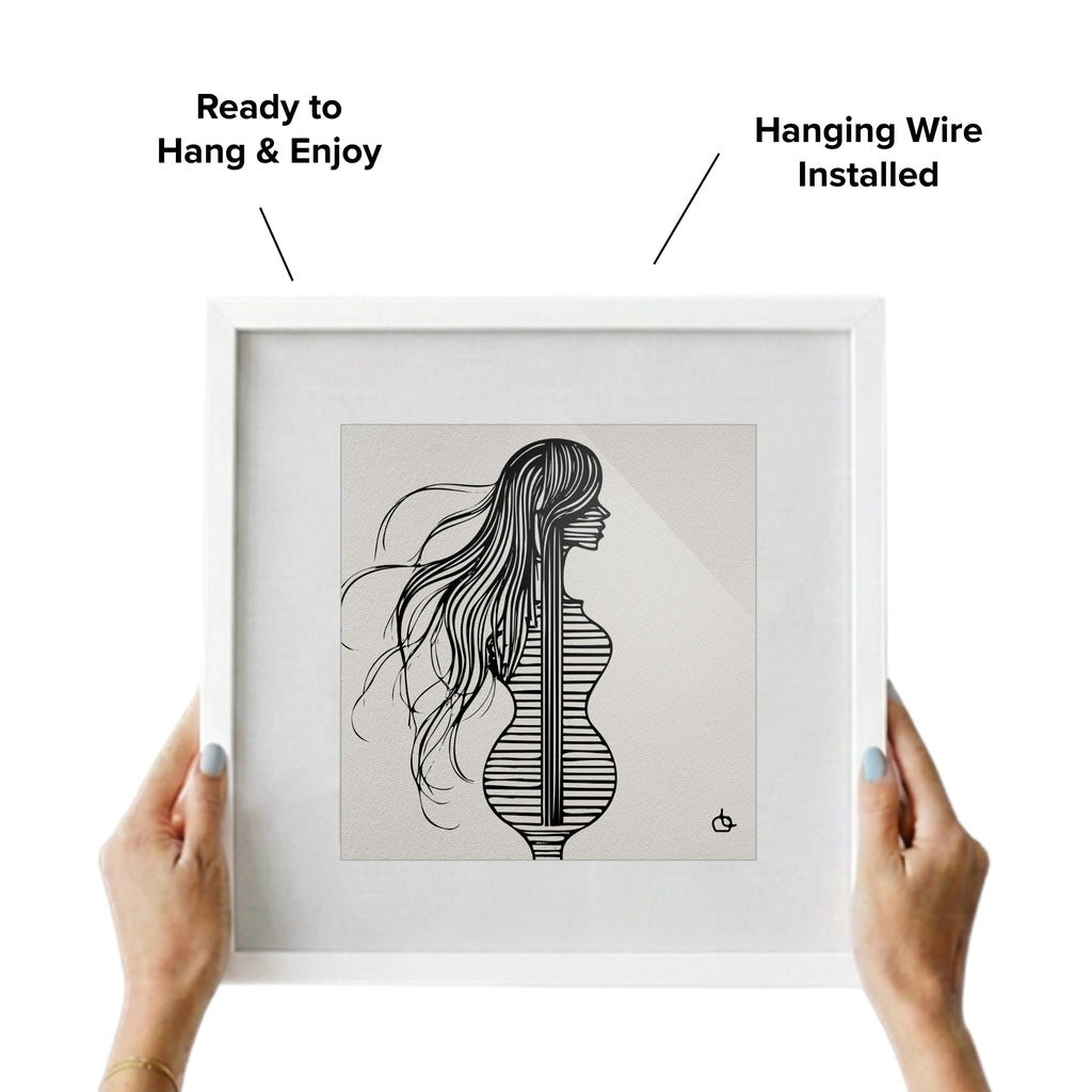 Groupie Girl Wall Art Fine Art Print