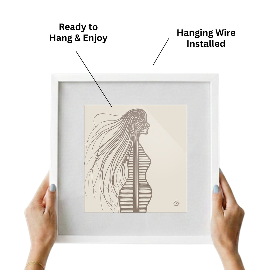 Baby Mama Bali Brown Wall Art Fine Art Print