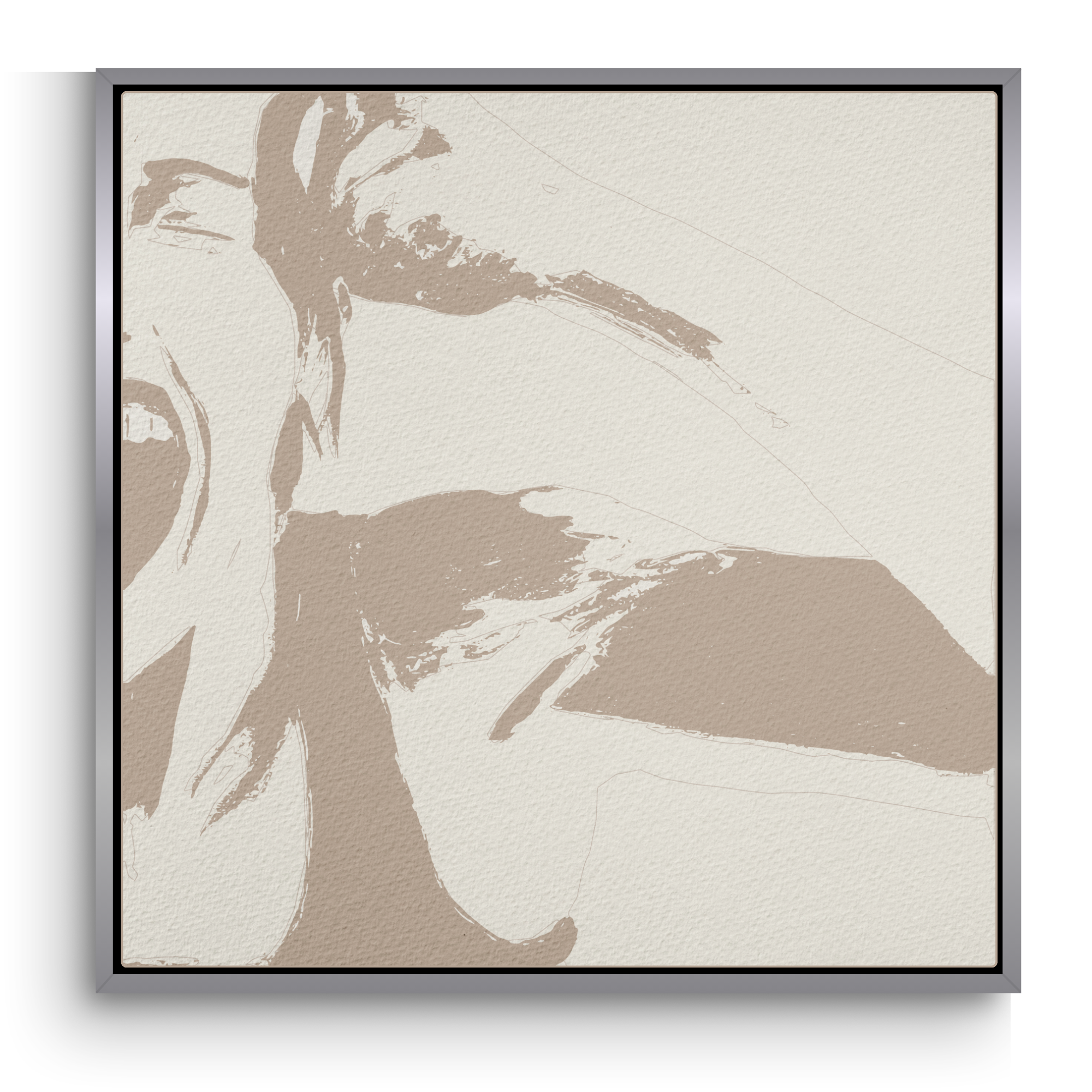Bali Brown Baritone Wall Art Canvas Print