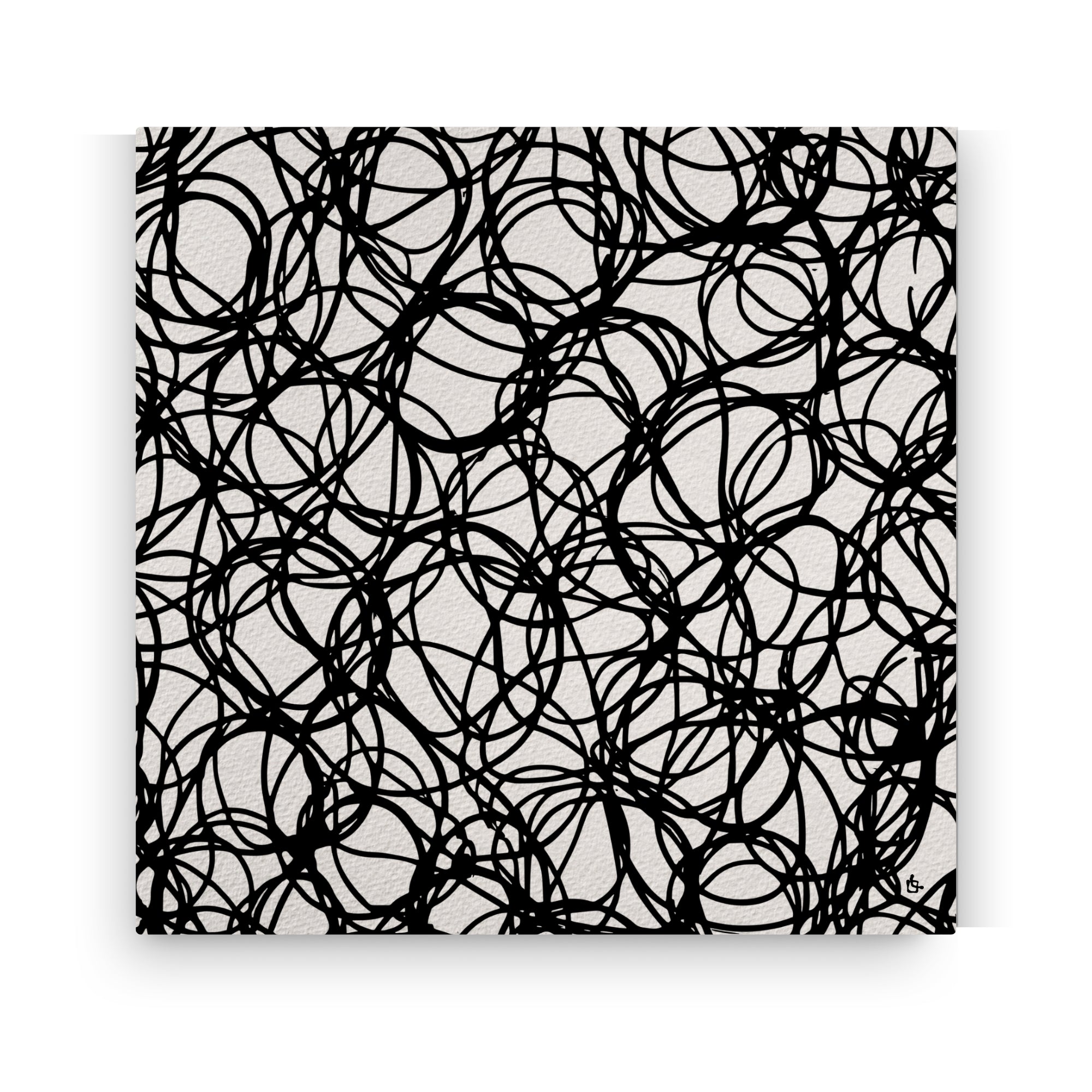 Abstract Microphone Cables Wall Art Canvas Print