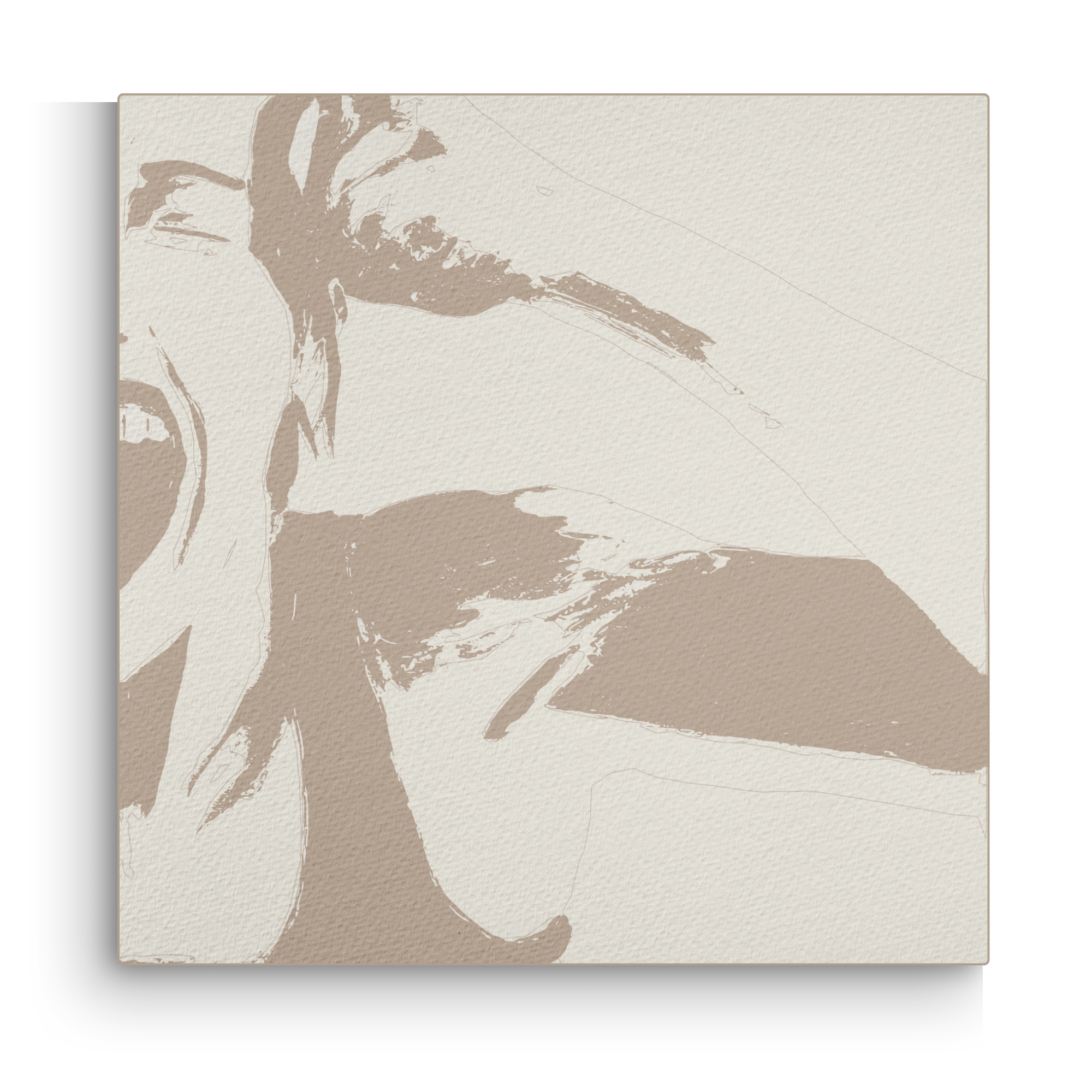 Bali Brown Baritone Wall Art Canvas Print