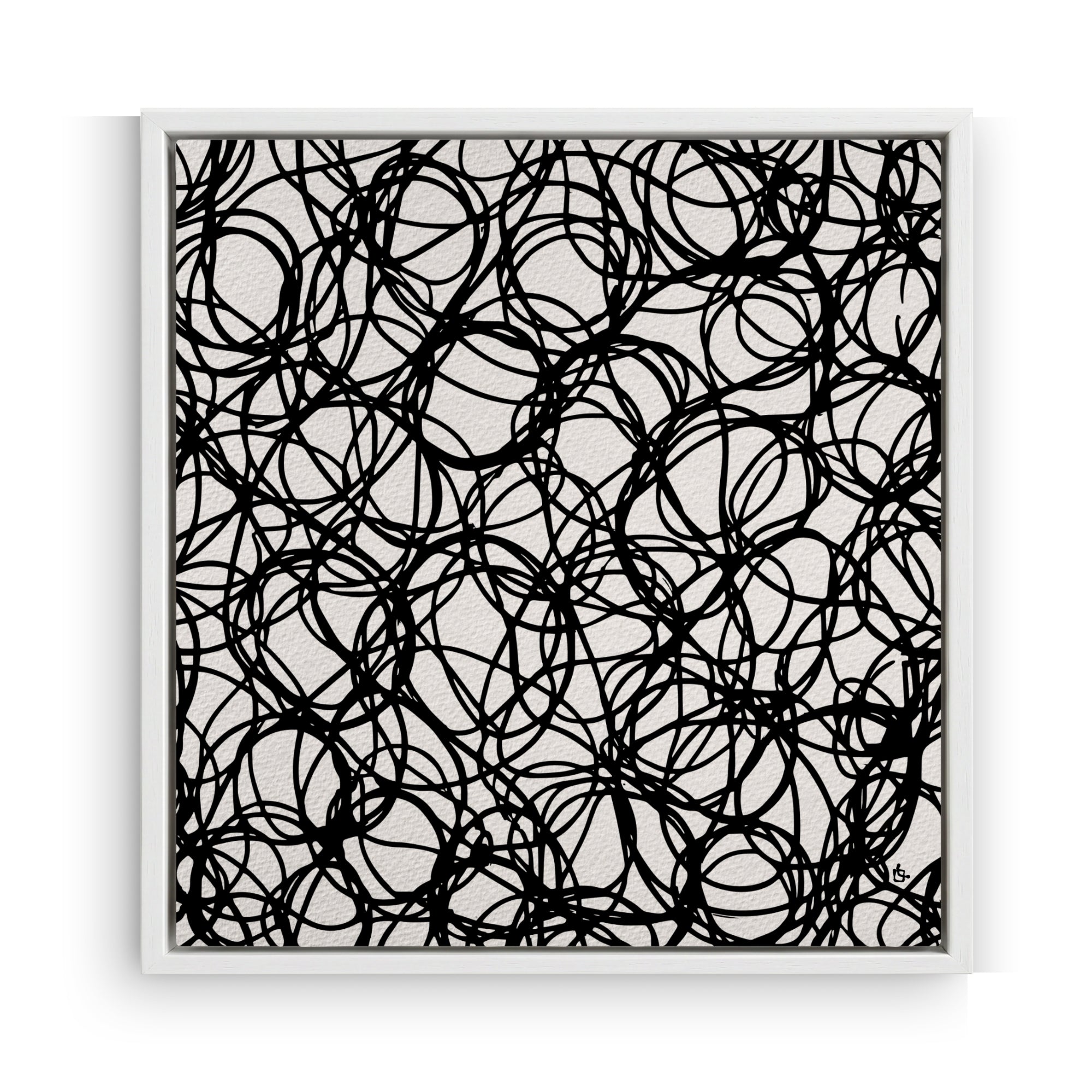 Abstract Microphone Cables Wall Art Canvas Print
