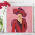 Blind Muse Original Painting Wall Art 8"x8" image 4